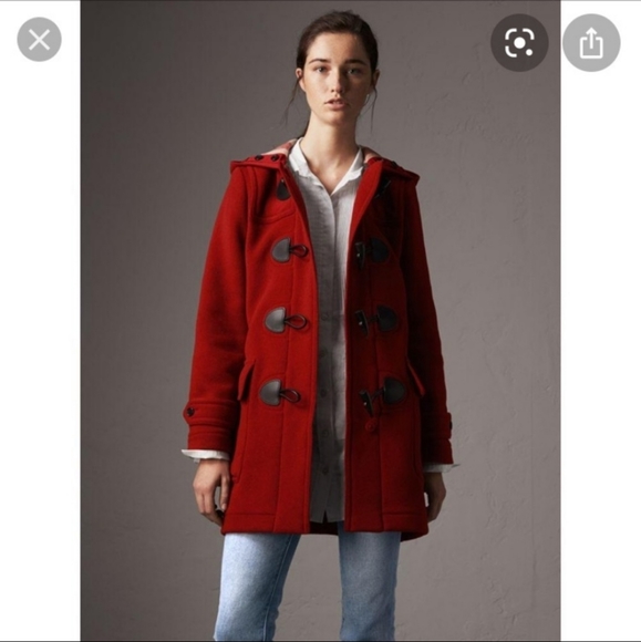 Burberry Brit Minstead Wool Hooded Toggle Duffle Coat 4 - Picture 4 of 10